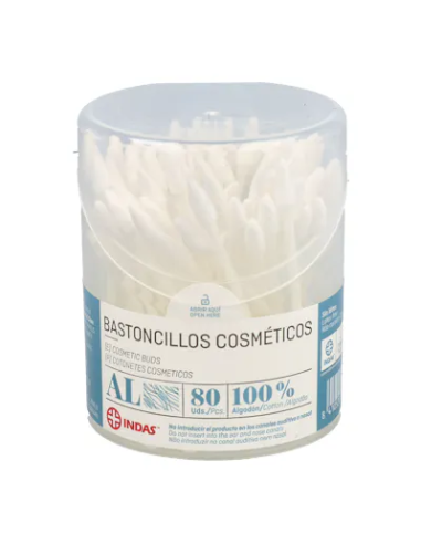 Bastoncillos Indas Cosmeticos 80 U