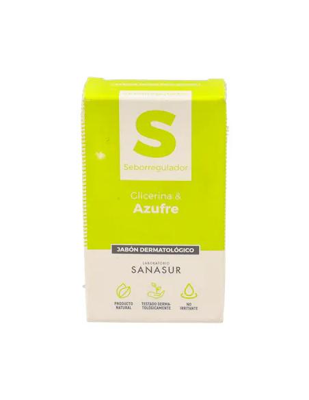 Sanasur Jabon Dermatologico Glicerian Y Azufre 100 G