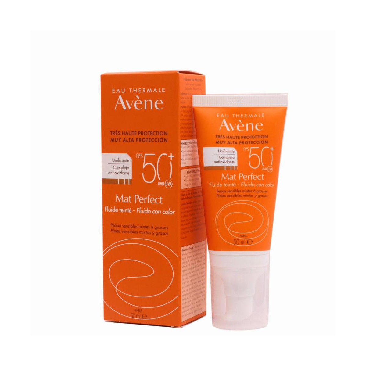 Avene Mat Perfect Fluido con Color SPF 50+ 50 ML