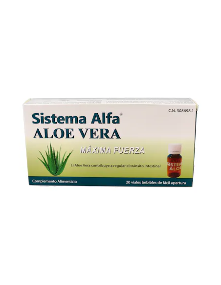 Sistema Alfa Aloe Vera Maxima Fuerza 20 Ampollas