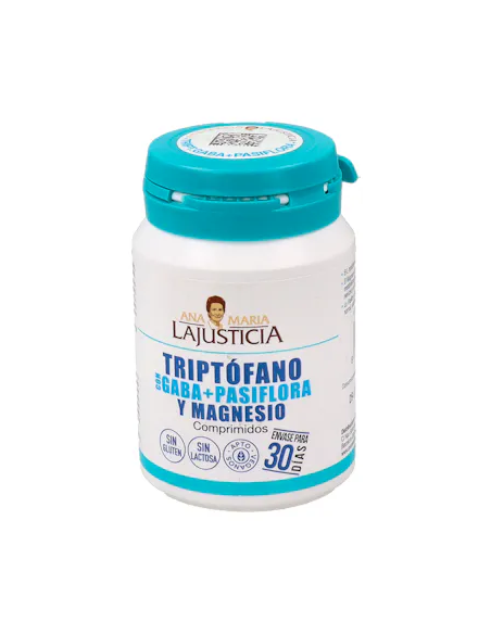 Lajusticia Triptofano Con Gaba + Pasiflora Y Magnesio 60 Comp