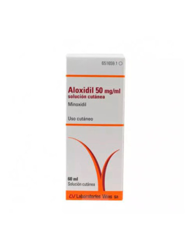 Aloxidil 50 mg/ml solucion cutanea 1 frasco 60 ml