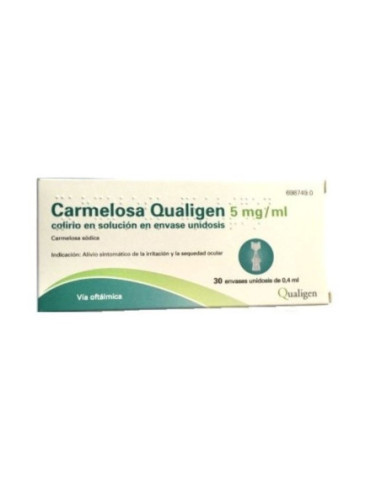 Carmelosa qualigen 5 mg/ml colirio en solucion...