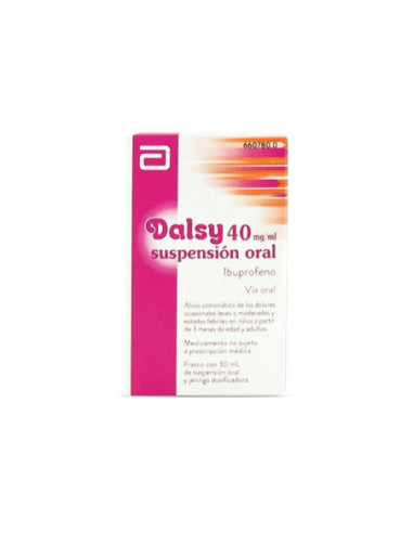 Dalsy 40 mg/ml suspension oral 1 frasco 30 ml