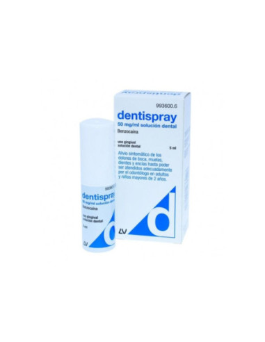 Dentispray 50 mg/ml solucion dental 1 frasco 5 ml