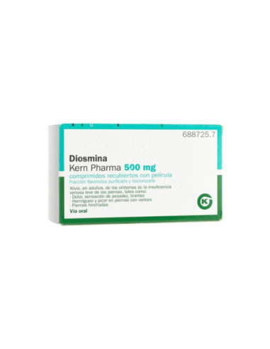 Diosmina kern pharma 500 mg 60 comprimidos...