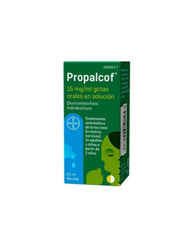Propalcof 15 mg/ml gotas orales en solucion 1...