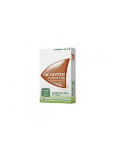 Nicorette freshfruit 2 mg 30 chicles...