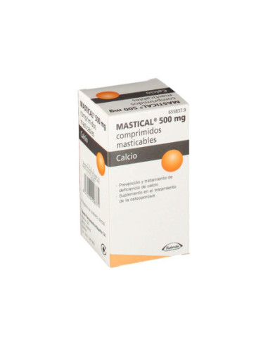 Mastical 1250 mg (500 mg ca) 90 comprimidos...