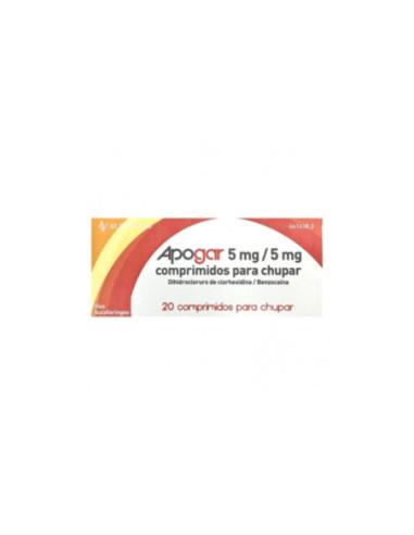 Apogar 5 mg/5 mg 20 comprimidos para chupar