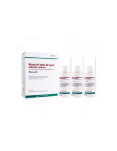Minoxidil viñas 50 mg/ml solucion cutanea 3 frascos 60 ml