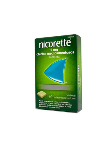 Nicorette 2 mg 30 chicles medicamentosos