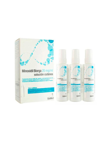 Minoxidil biorga 20 mg/ml solucion cutanea 3...