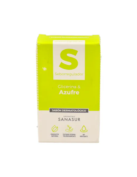 Sanasur Jabon Dermatologico Glicerian Y Azufre 100 G
