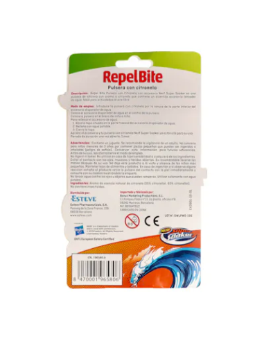 Repel Bite Natural Pulsera Citron Acces Lanza Agua