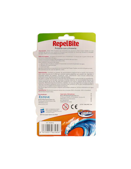 Repel Bite Natural Pulsera Citron Acces Lanza Agua