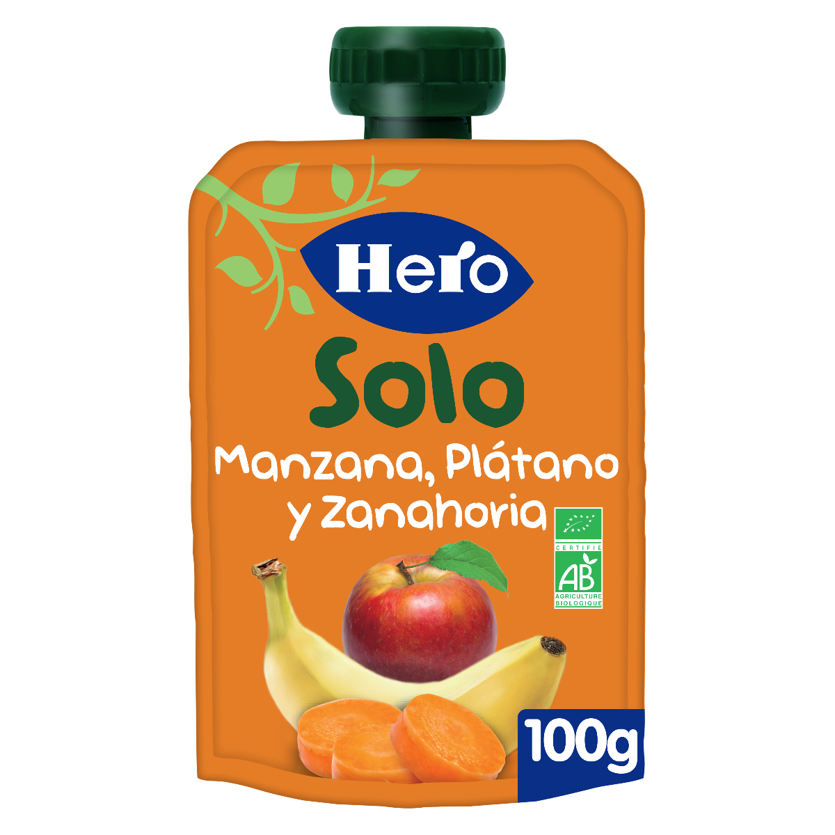Hero Baby Solo Manzana Plátano y Zanahoria 100ml