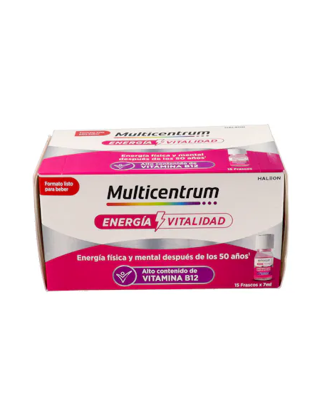Multicentrum Energia & Vitalidad Sabor Frambuesa 15 Amp