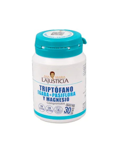 Lajusticia Triptofano Con Gaba + Pasiflora Y Magnesio 60 Comp