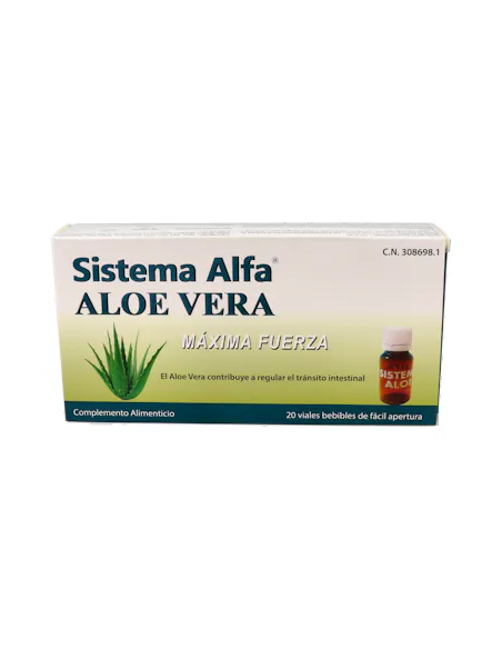 Sistema Alfa Aloe Vera Maxima Fuerza 20 Ampollas