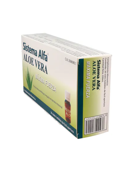 Sistema Alfa Aloe Vera Maxima Fuerza 20 Ampollas