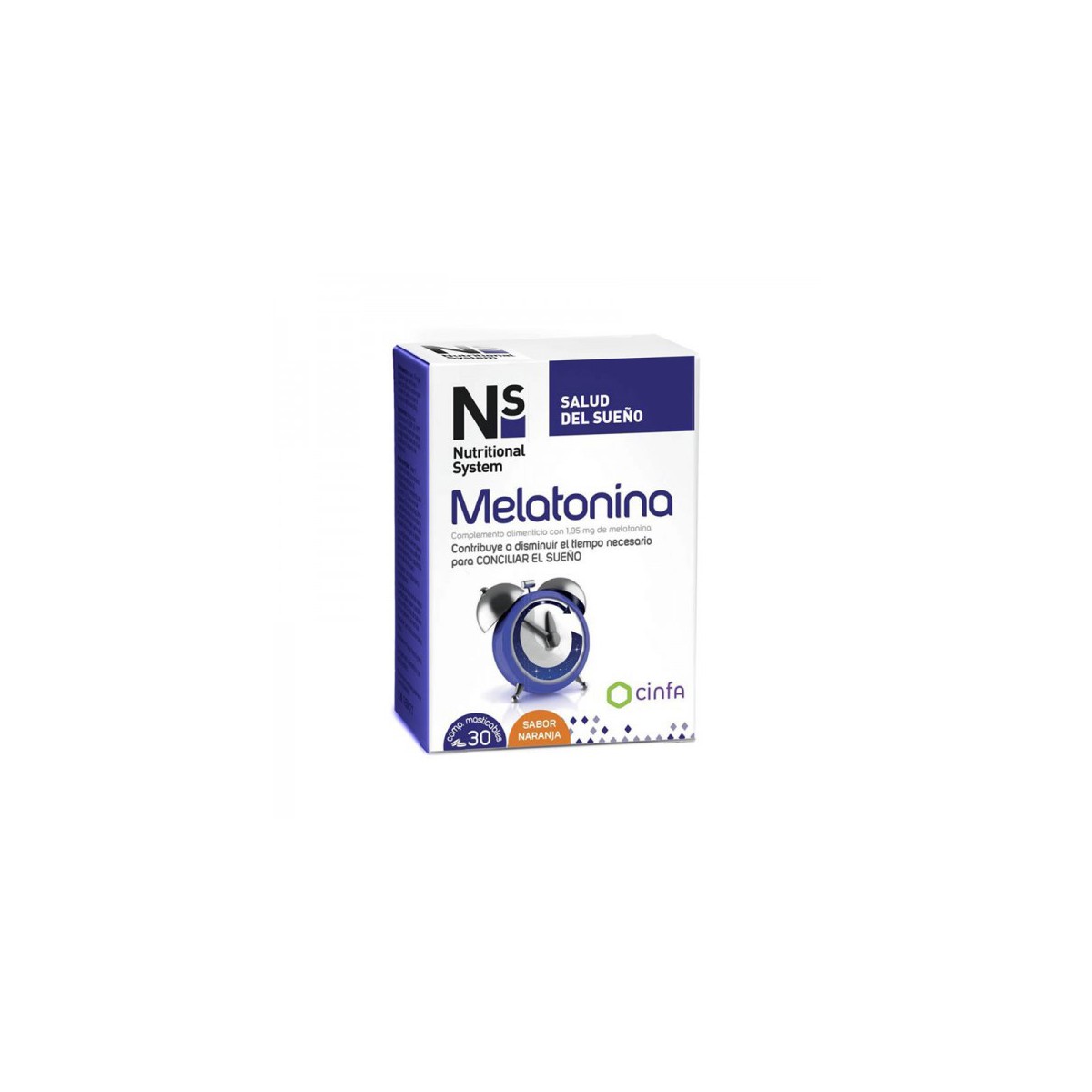 NS Melatonina 30 comprimidos masticables de naranja