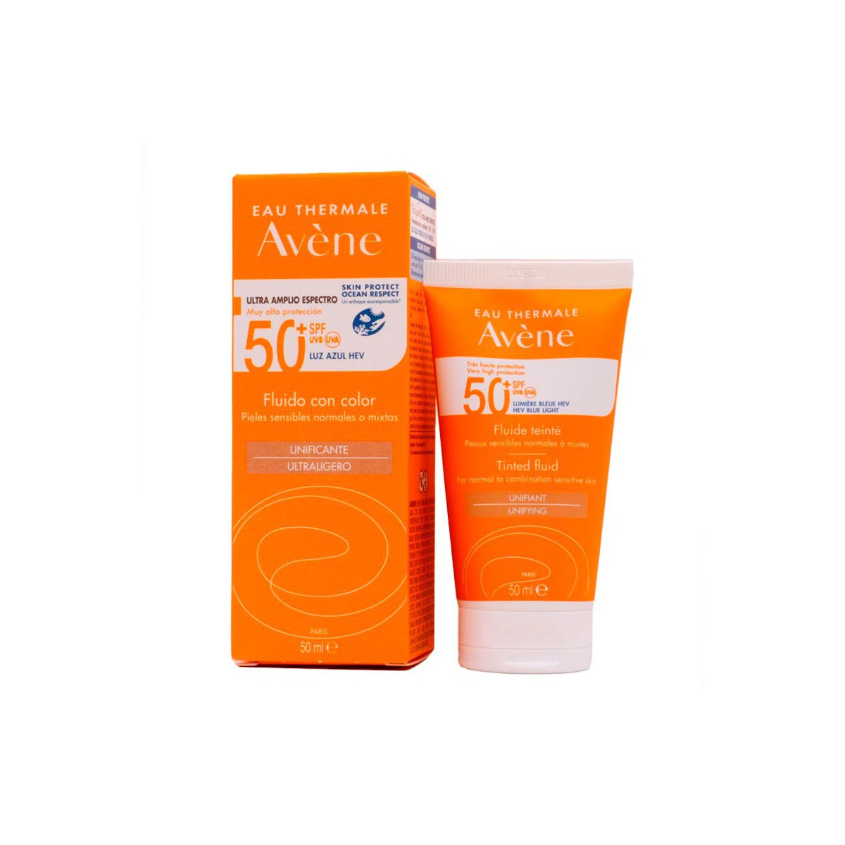 Avene Emulsión Colorada SPF 50+ Sin Perfume 50