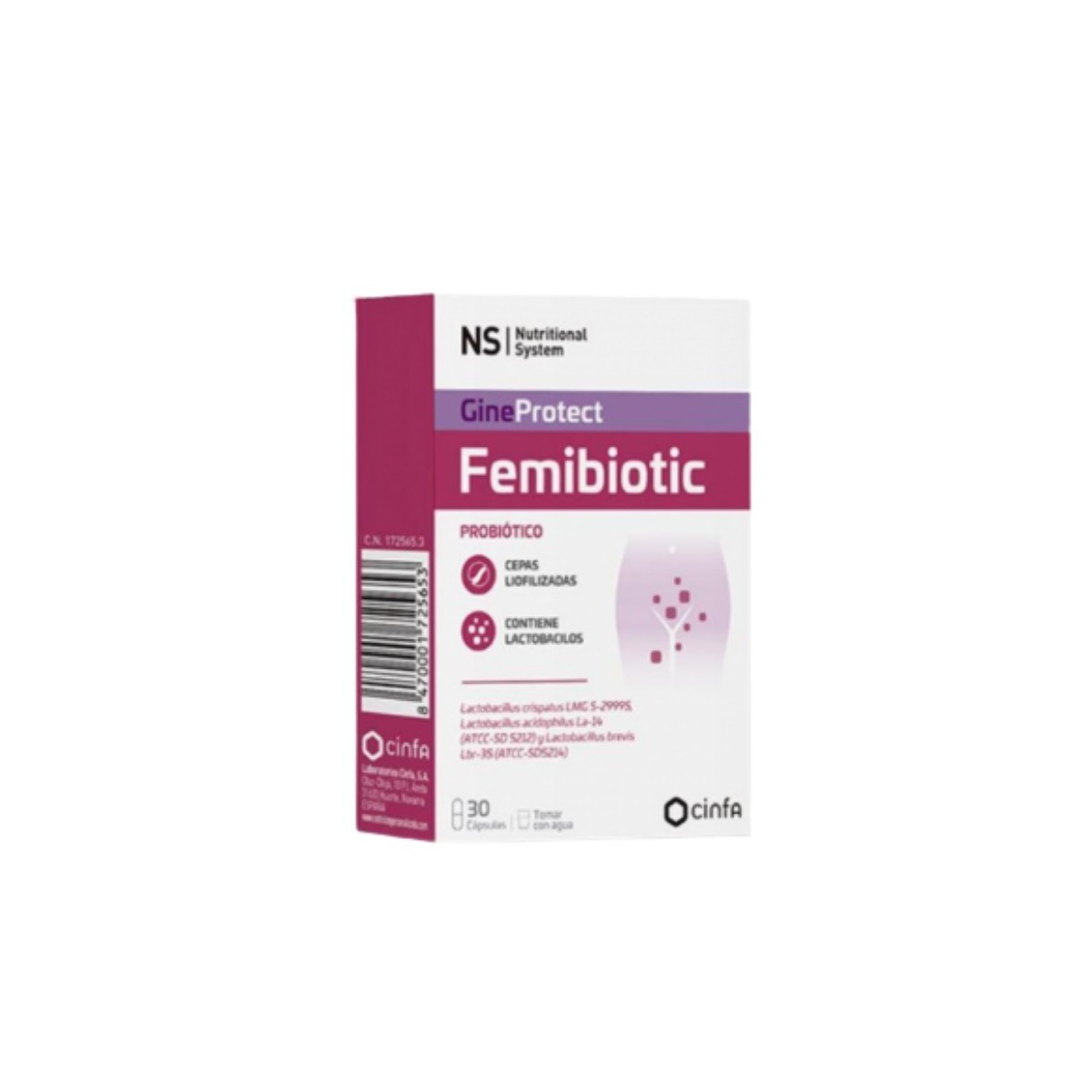 NS Gineprotect Femibiotic 30 Cápsulas