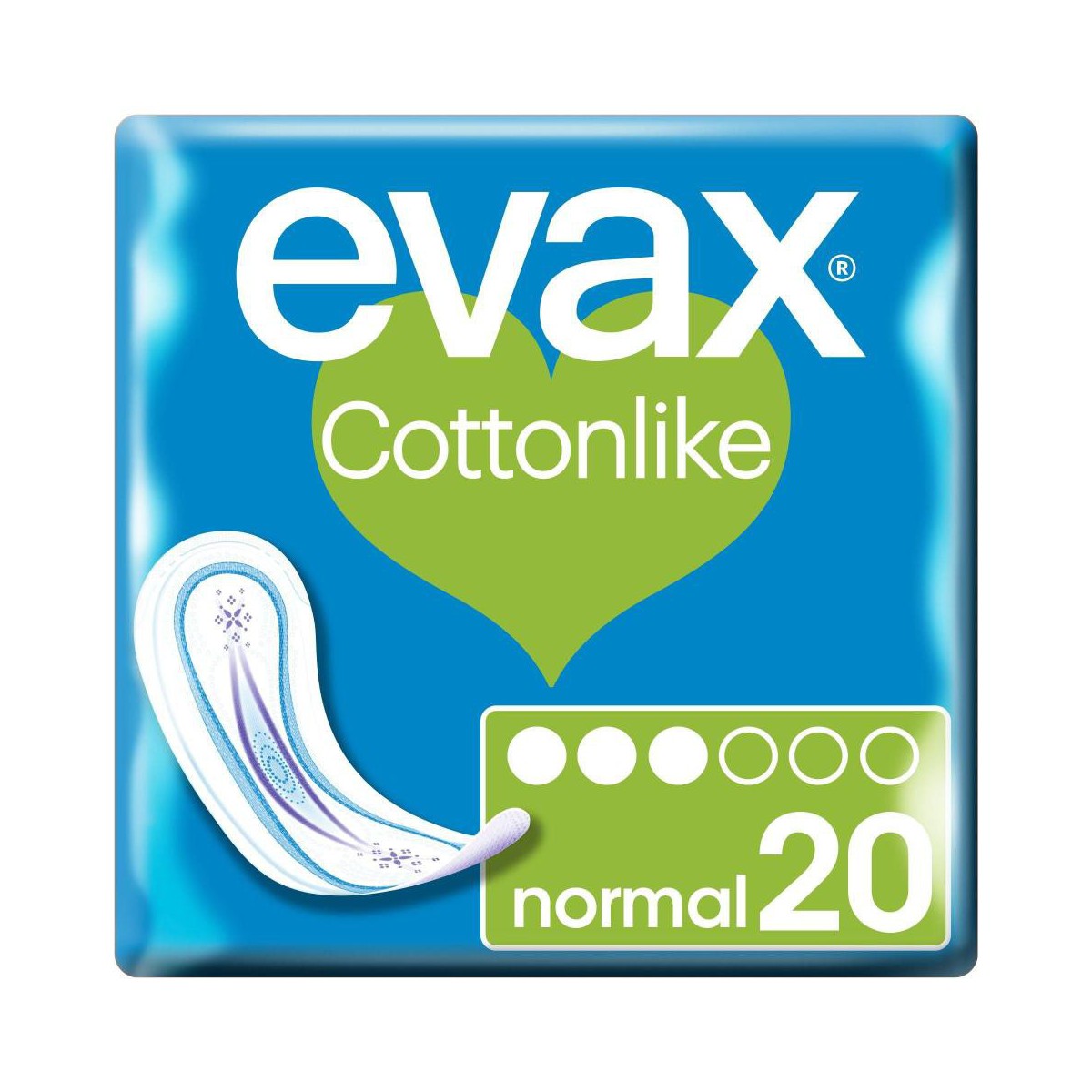 Compresas Evax Cottonlike Normal 20 Unidades