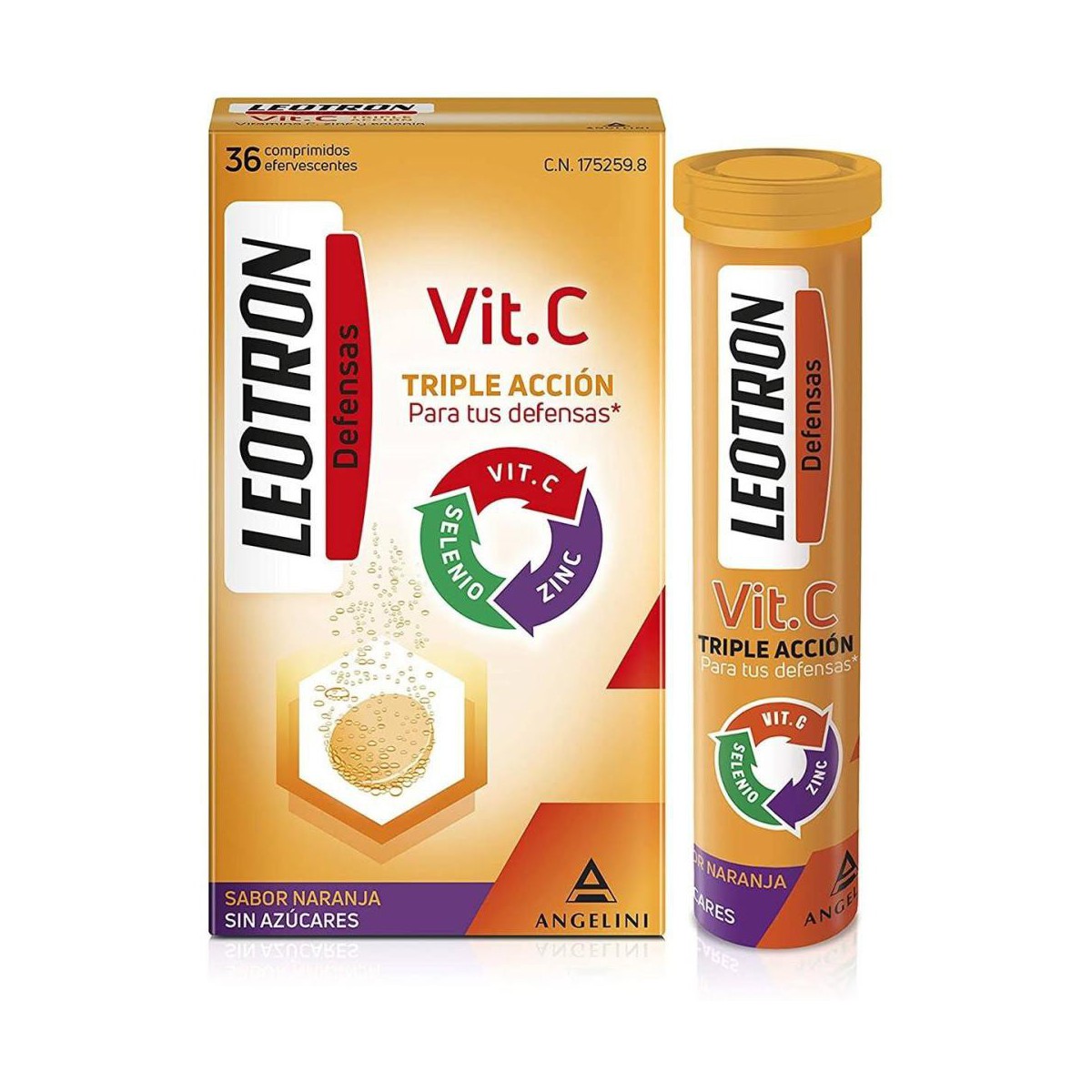 Leotron Vitamina C Angeli 36 Comprimidos Efervescentes