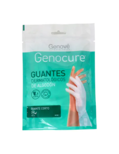 Guantes Dermatologicos Genocure Algodon Talla M