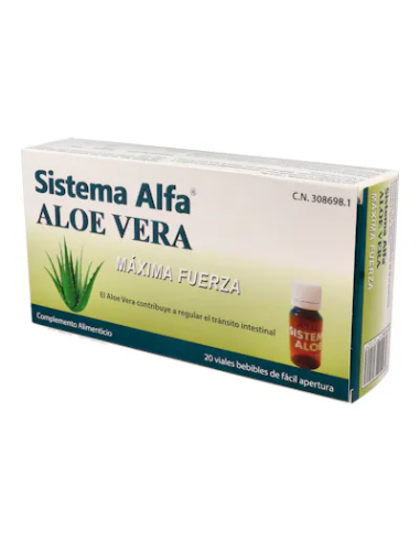 Sistema Alfa Aloe Vera Maxima Fuerza 20 Ampollas