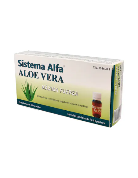 Sistema Alfa Aloe Vera Maxima Fuerza 20 Ampollas