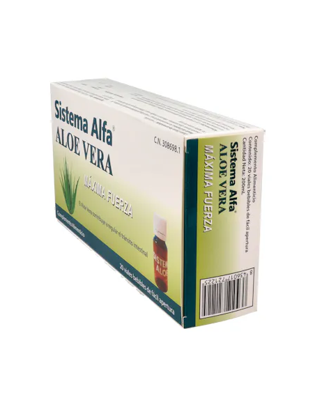 Sistema Alfa Aloe Vera Maxima Fuerza 20 Ampollas