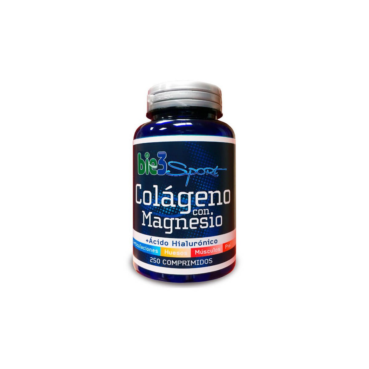 Bie3 Colágeno con Magnesio y Ácido Hialurónico 250 comprimidos