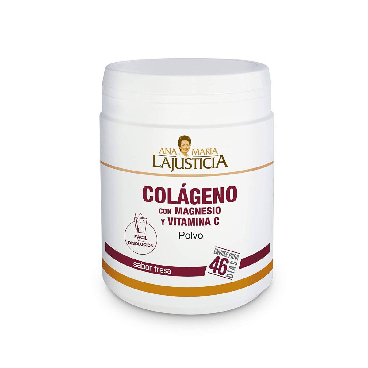 Colágeno + Magnesio + Vitamina C sabor fresa 350 gr Justicia