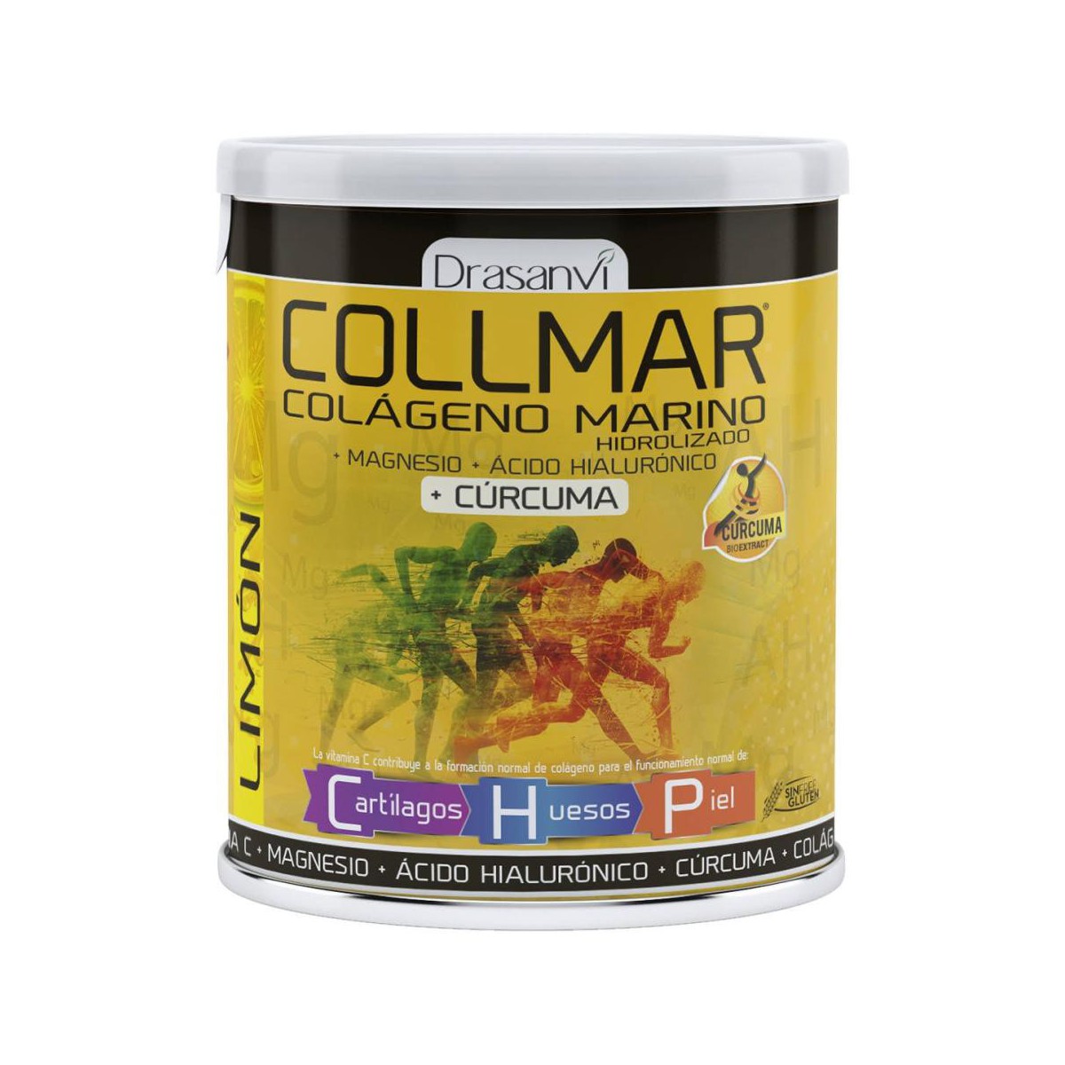 Collmar Colágeno Marino Sabor Limón + Cúrcuma 300 gr