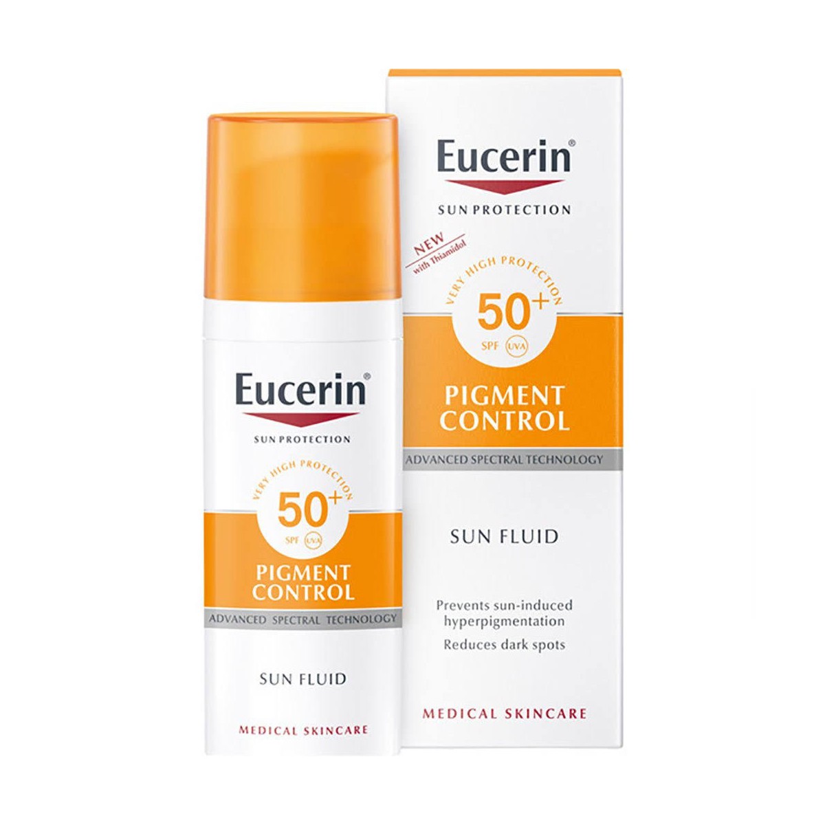 Limpia la habitación conductor abrazo Eucerin Sun Fluid Pigment Control SPF50+ 50 ml