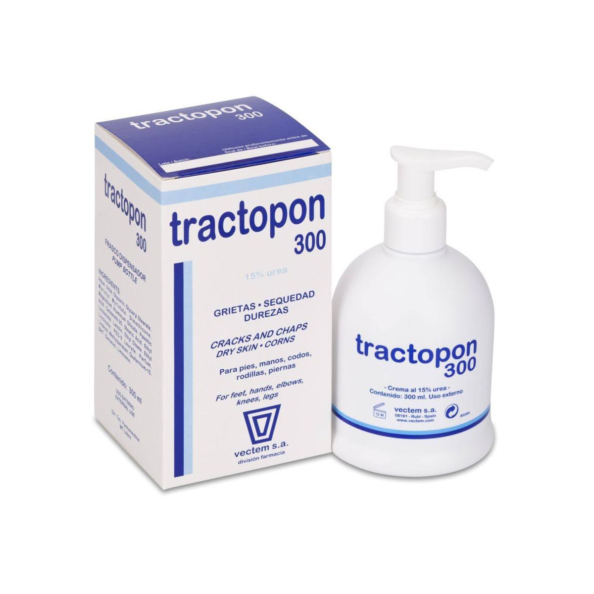 Tractopon Urea 15% Crema 300 ml