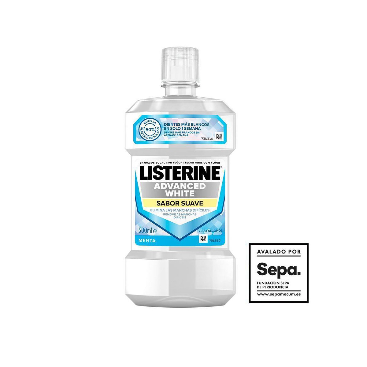 Listerine AD White Suave 500ml