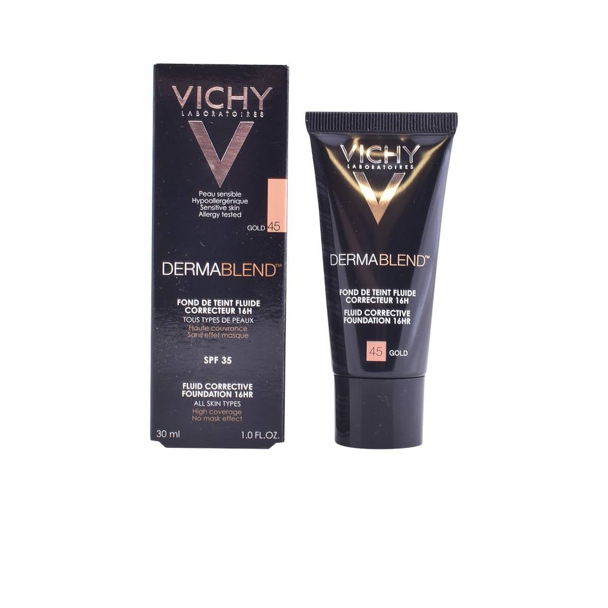 VICHY DERMABLEND FONDO MAQUILLAJE FLUIDO CORRECTOR N45 30 ML VICHY DERMABLEND FONDO MAQUILLAJE FLUIDO CORRECTOR N45 30 ML