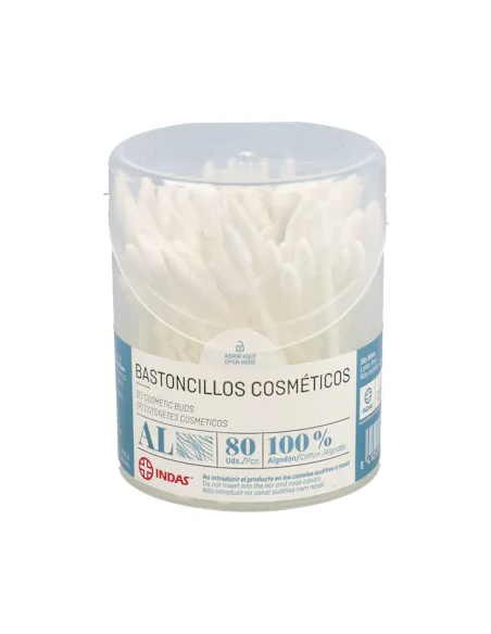 Bastoncillos Indas Cosmeticos 80 U