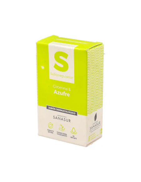 Sanasur Jabon Dermatologico Glicerian Y Azufre 100 G