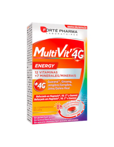 MULTIVIT 4G ENERGÍA 30 Comp