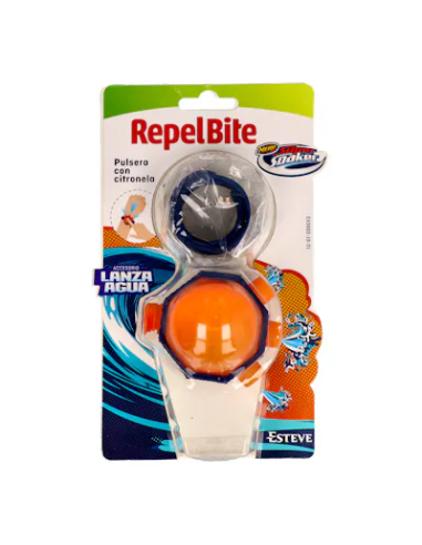 Repel Bite Natural Pulsera Citron Acces Lanza Agua