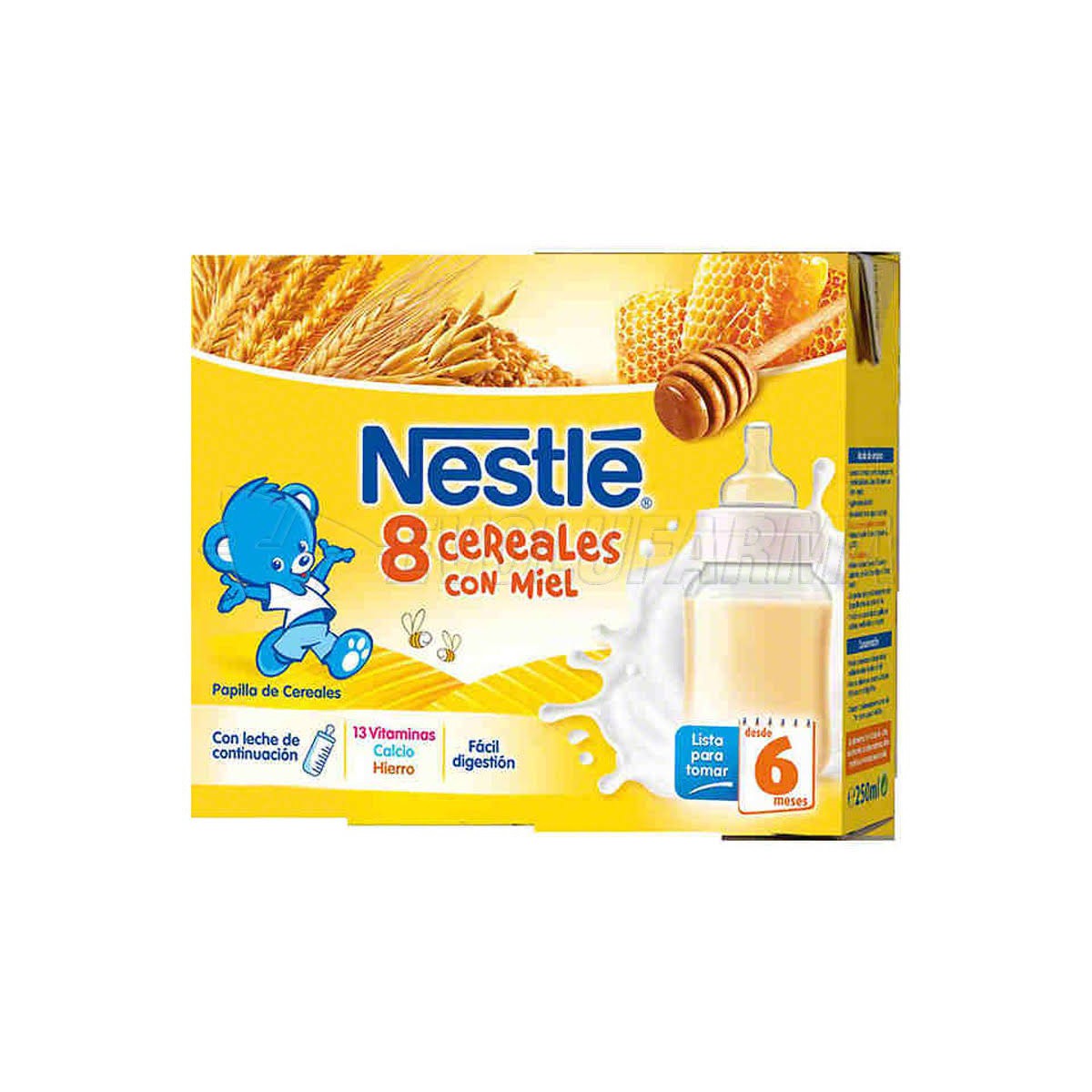 Nestle 8 cereales miel brick 2x250