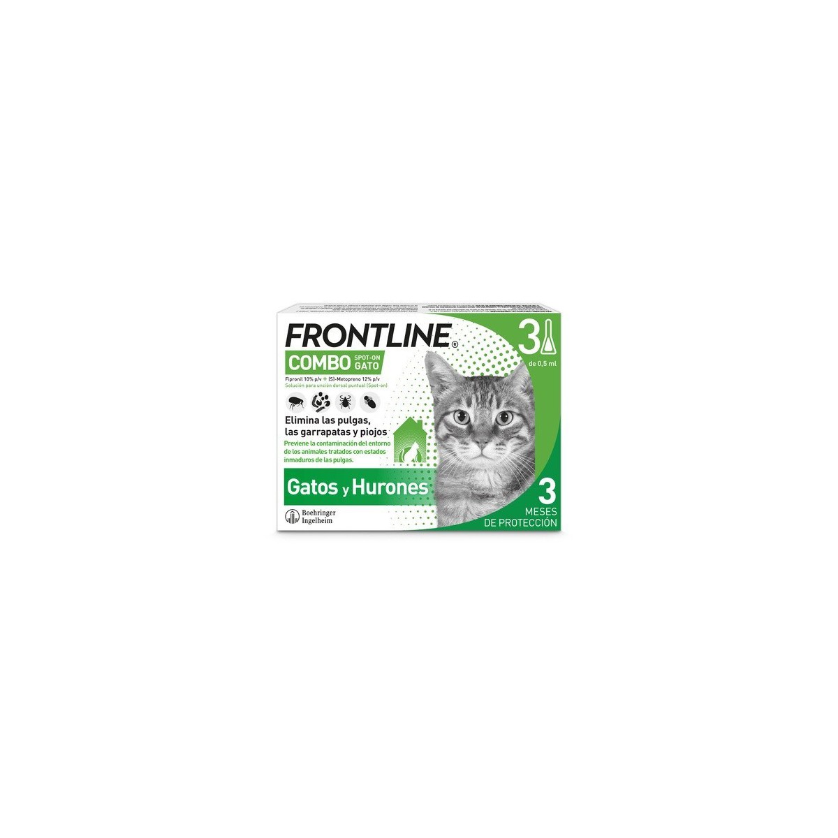 Frontline Combo Spot On Gatos 3 Pipetas