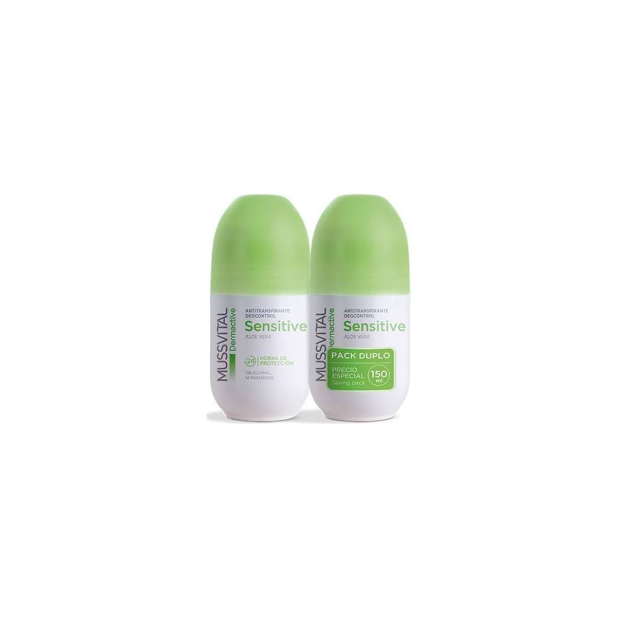 Mussvital Dermactive Desodorante Sensitive Aloe Vera Duplo 2 x 75 ml