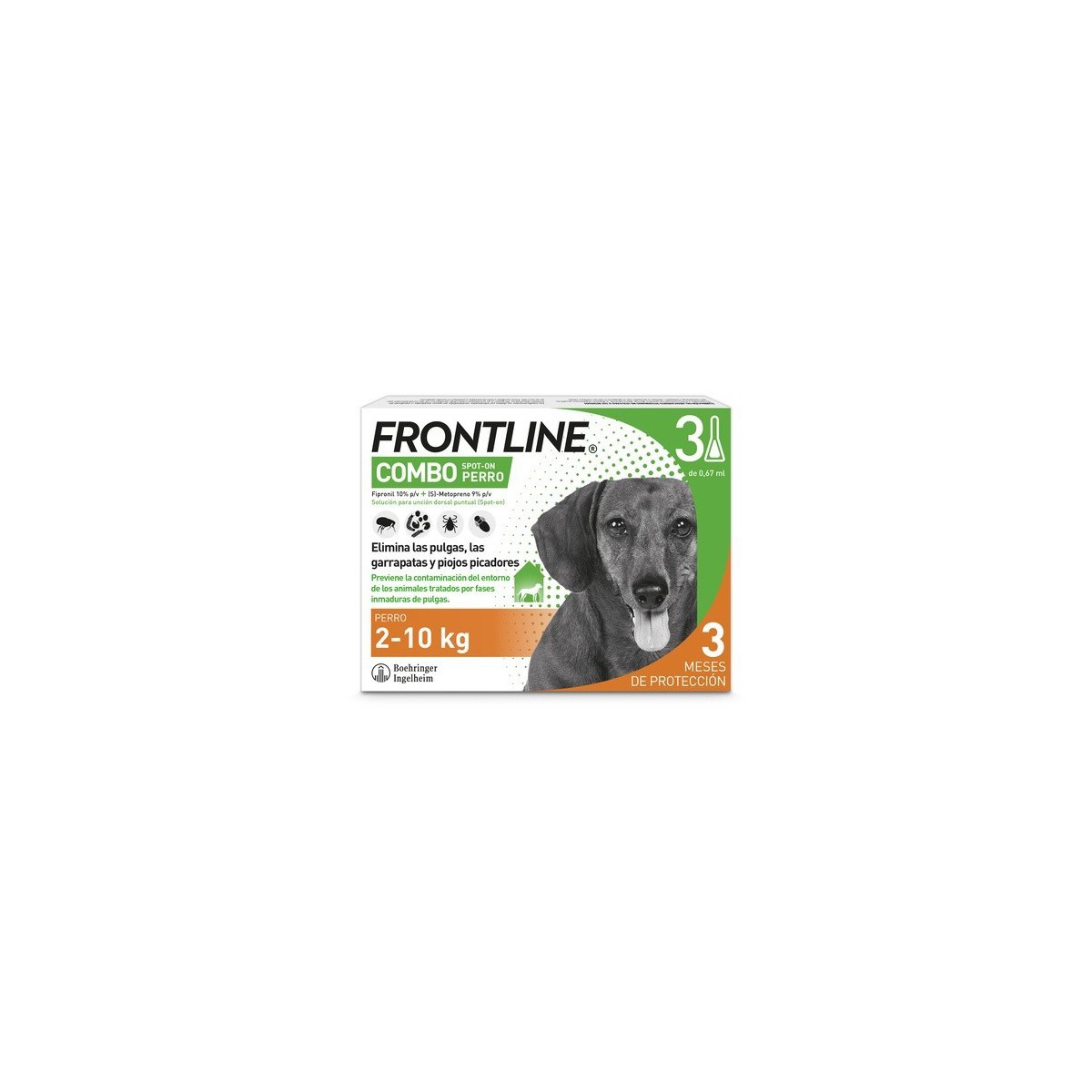 Frontline Combo Spot On Perros 2-10 kg 3 Pipetas